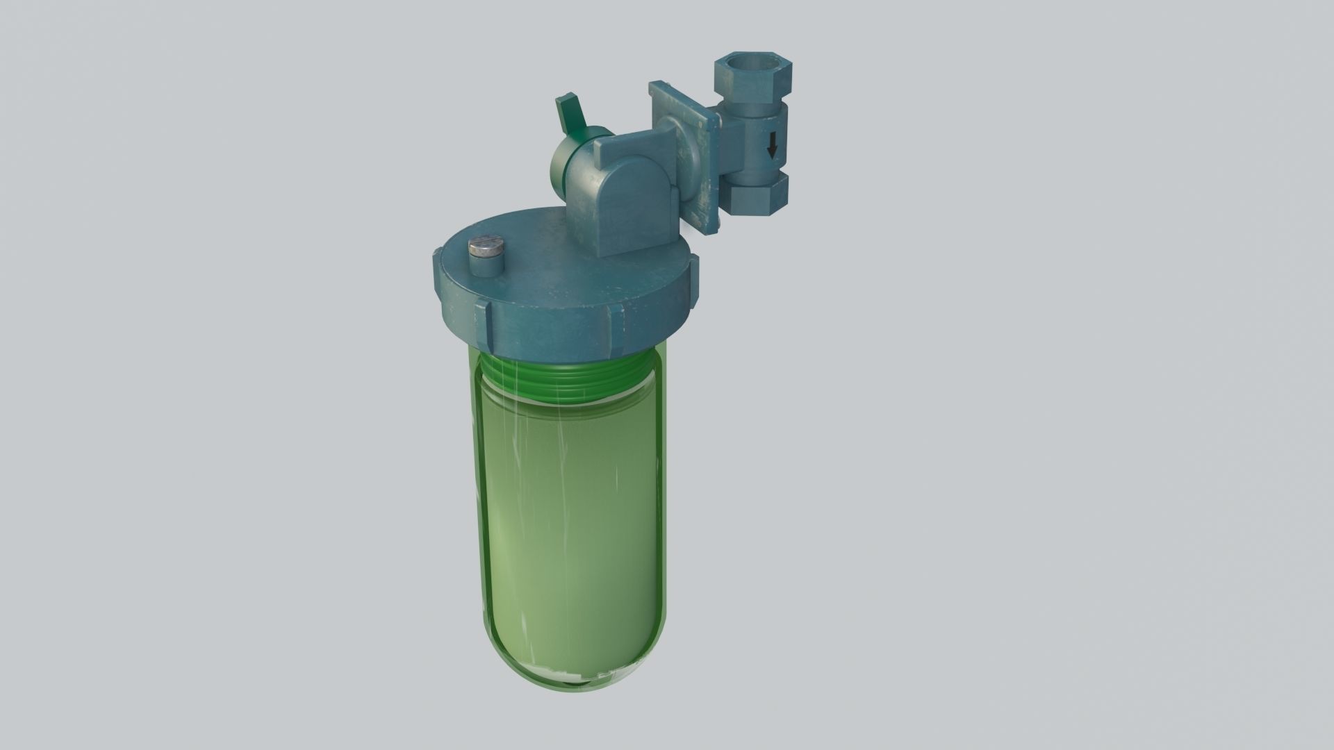 Boiler Filter 3D comleted of textures and PBR materials Low-poly 3D model_1