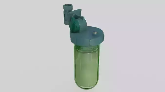 Boiler Filter 3D comleted of textures and PBR materials Low-poly 3D model