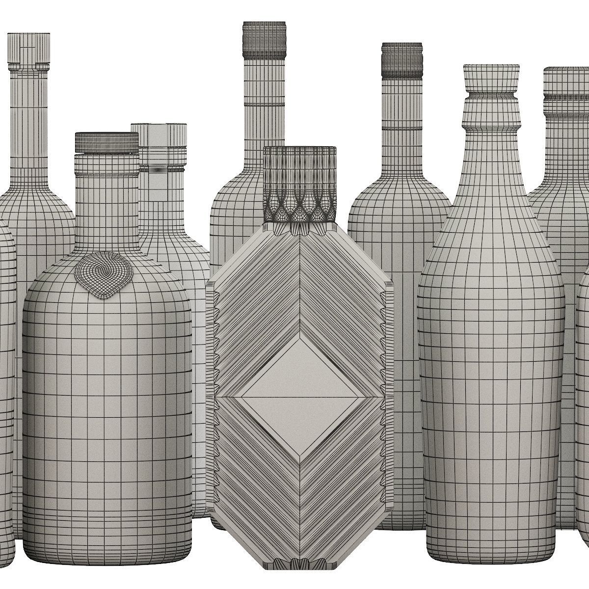 Bottle 05 3D model_4