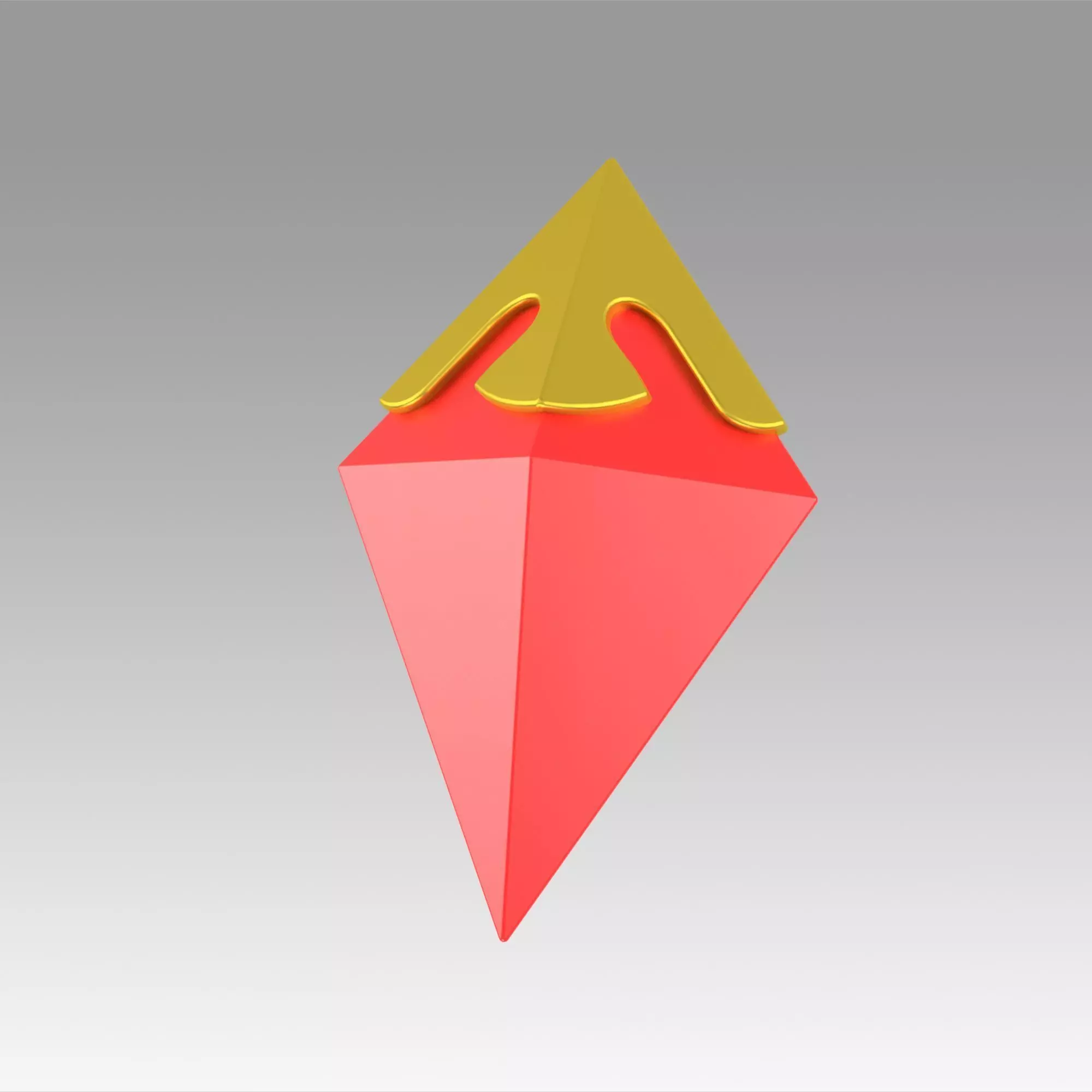 Genshin Impact Diluc Brooch Cosplay Accessory Prop 3D print model_0