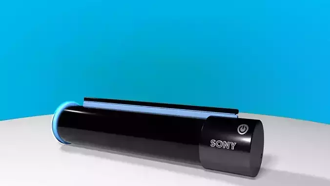 Future High Tech Screen  Sony vedio monitor Low-poly 3D model