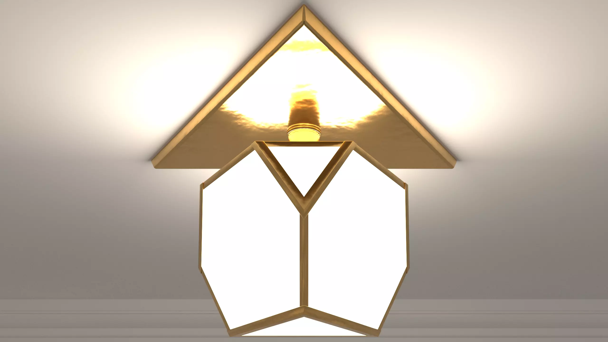 Ceiling Lamp - YVES FLUSHMOUNT - 3ds Max 3D model_0