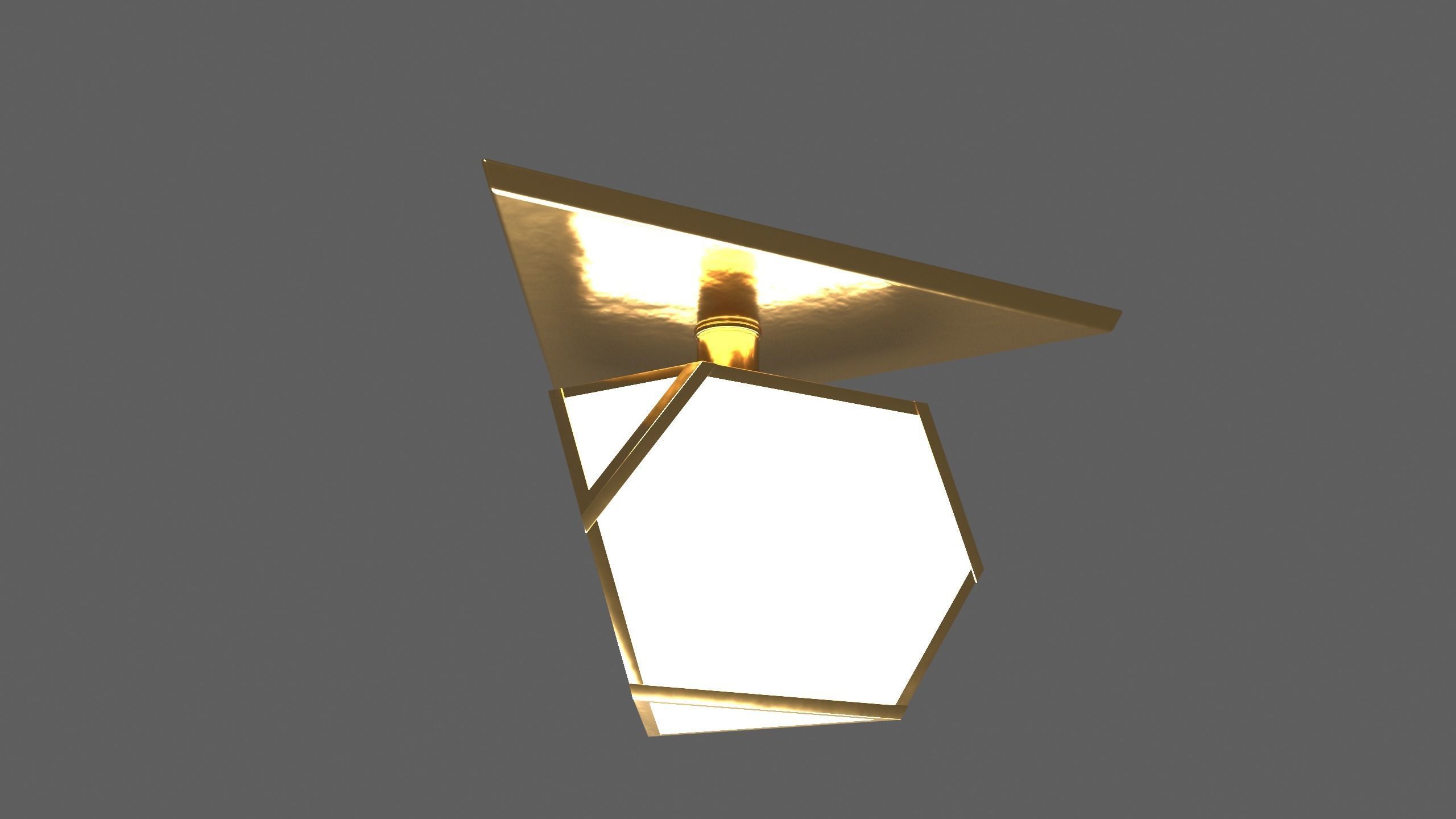 Ceiling Lamp - YVES FLUSHMOUNT - 3ds Max 3D model_37