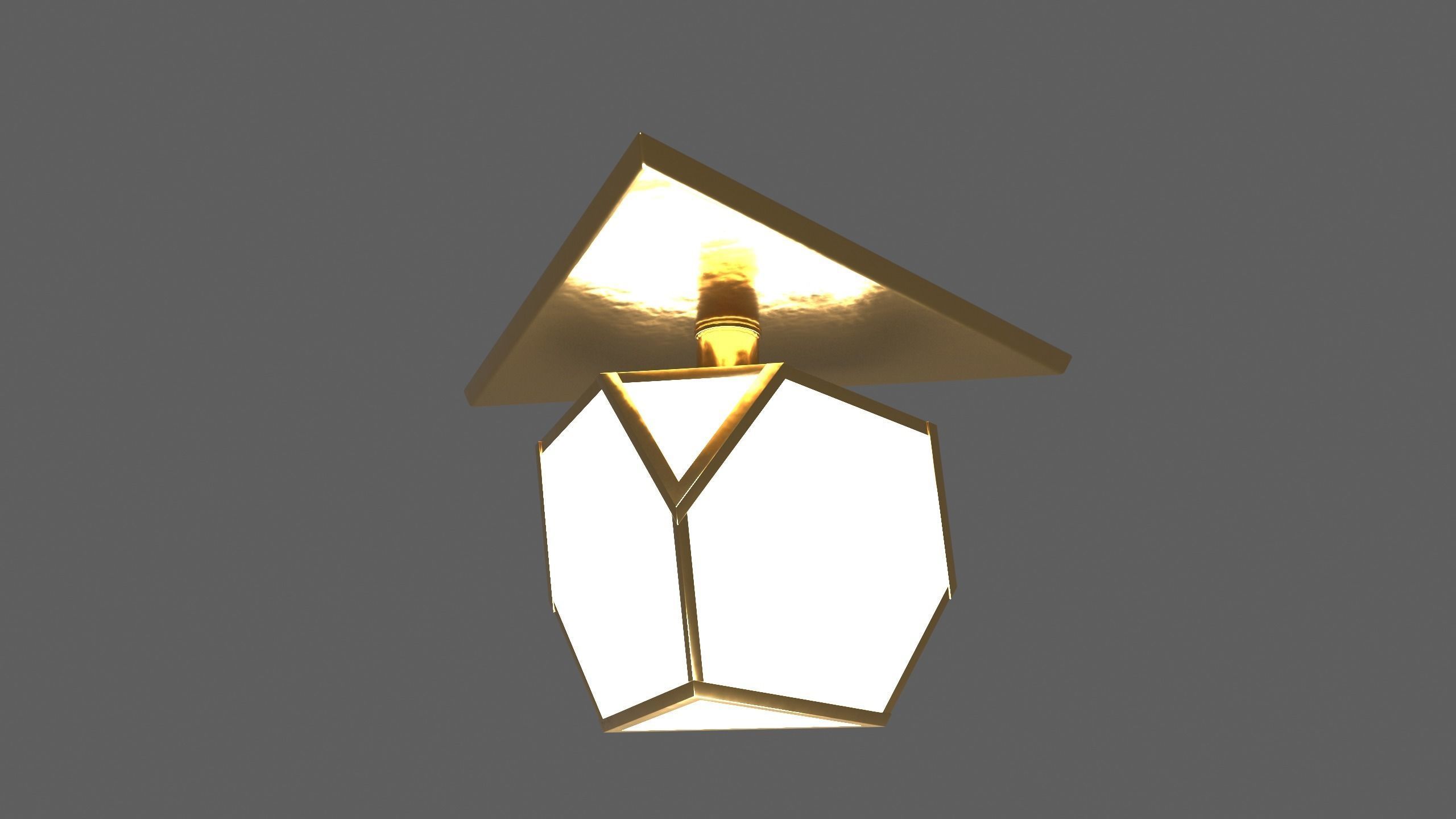 Ceiling Lamp - YVES FLUSHMOUNT - 3ds Max 3D model_35