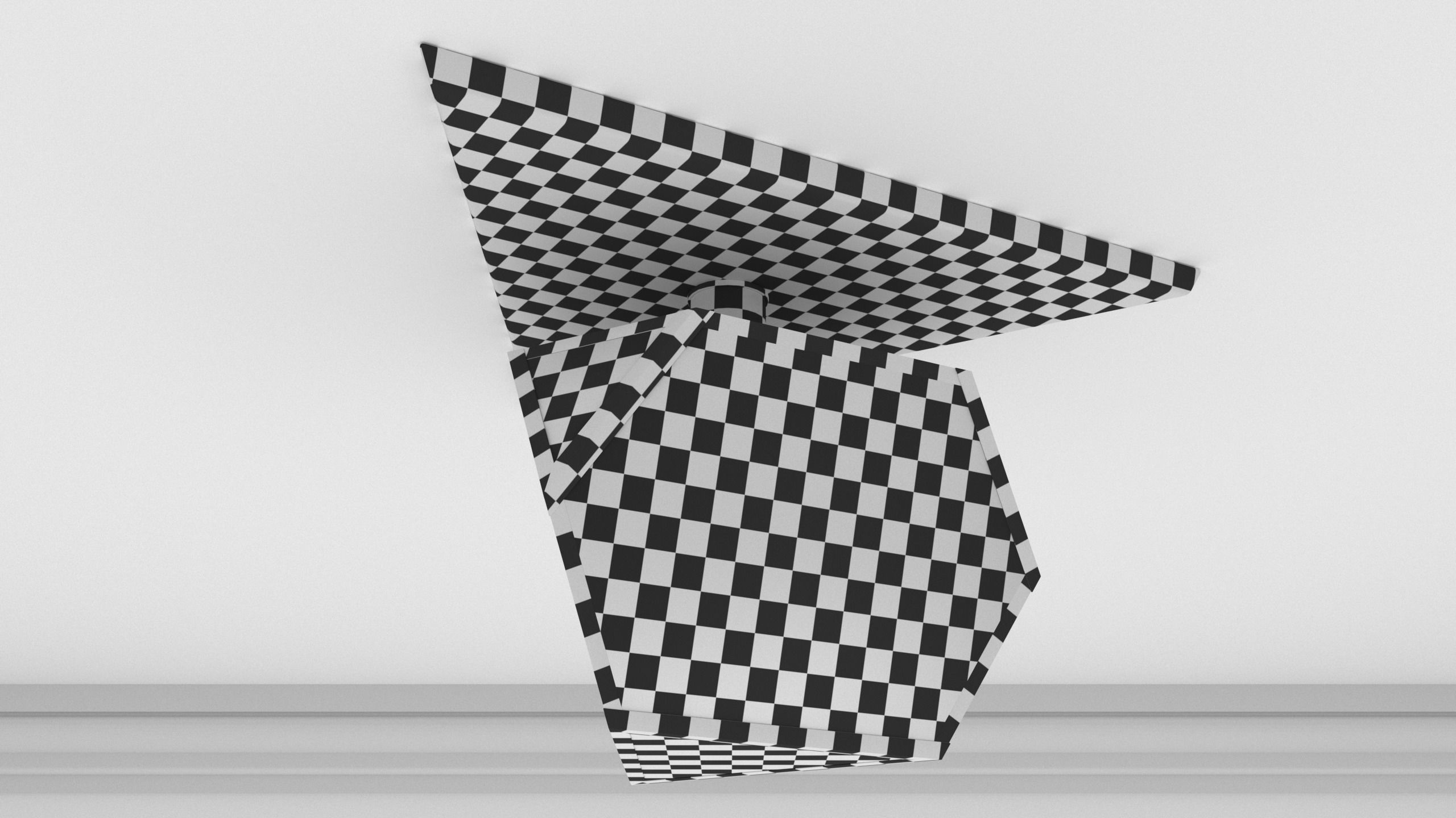 Ceiling Lamp - YVES FLUSHMOUNT - 3ds Max 3D model_3
