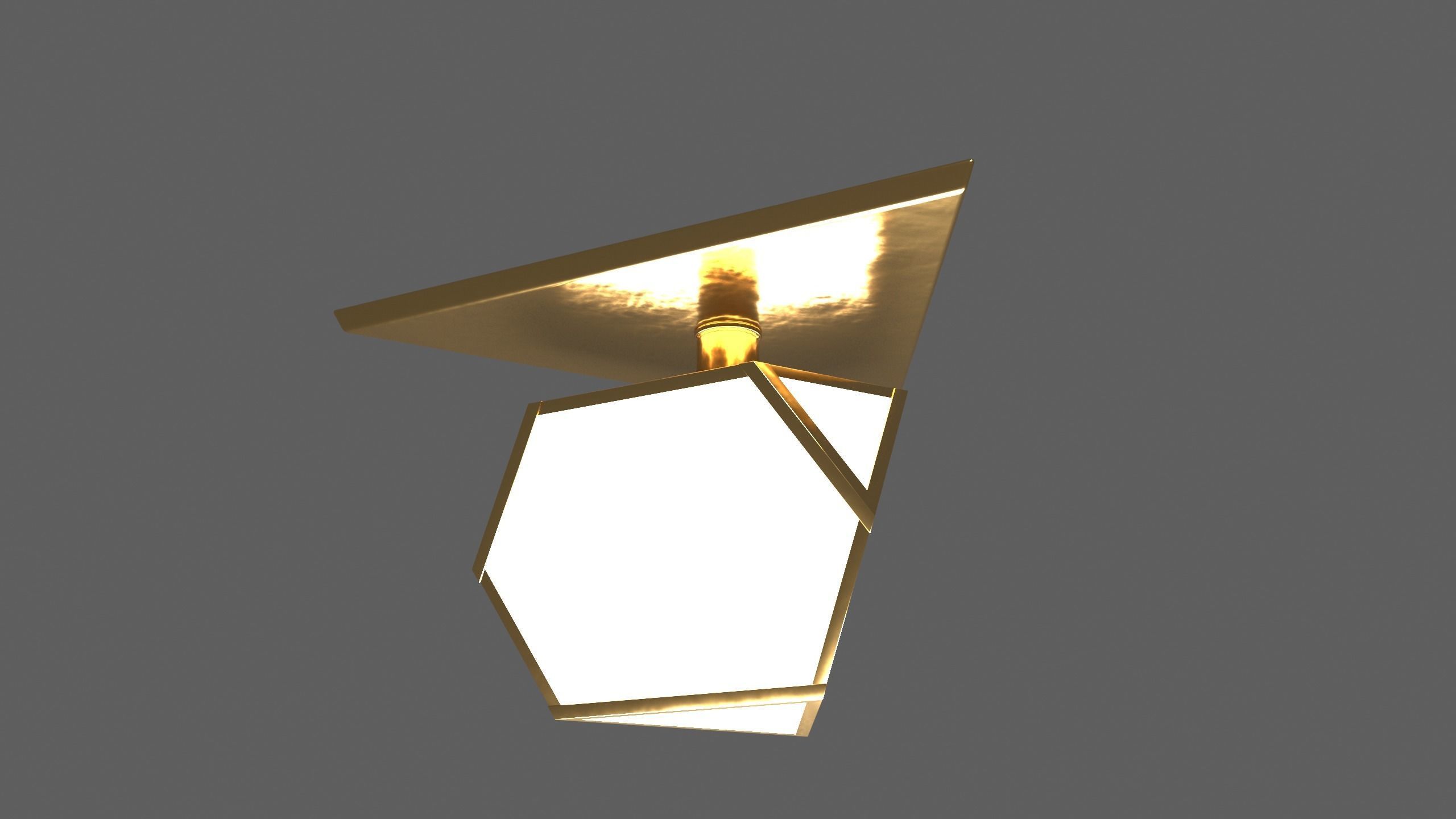 Ceiling Lamp - YVES FLUSHMOUNT - 3ds Max 3D model_31