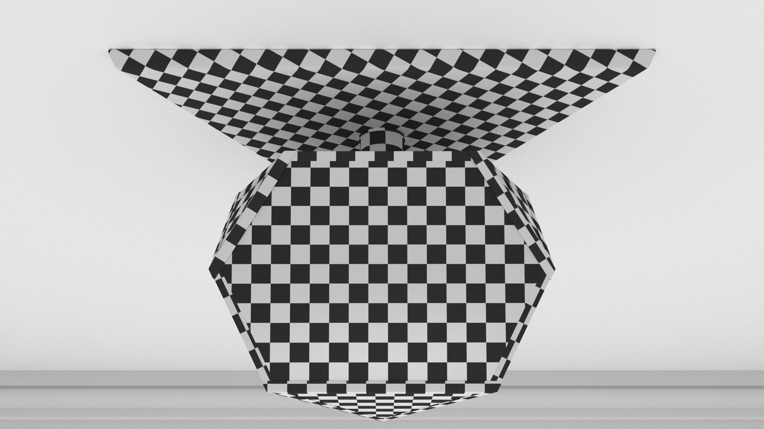 Ceiling Lamp - YVES FLUSHMOUNT - 3ds Max 3D model_5