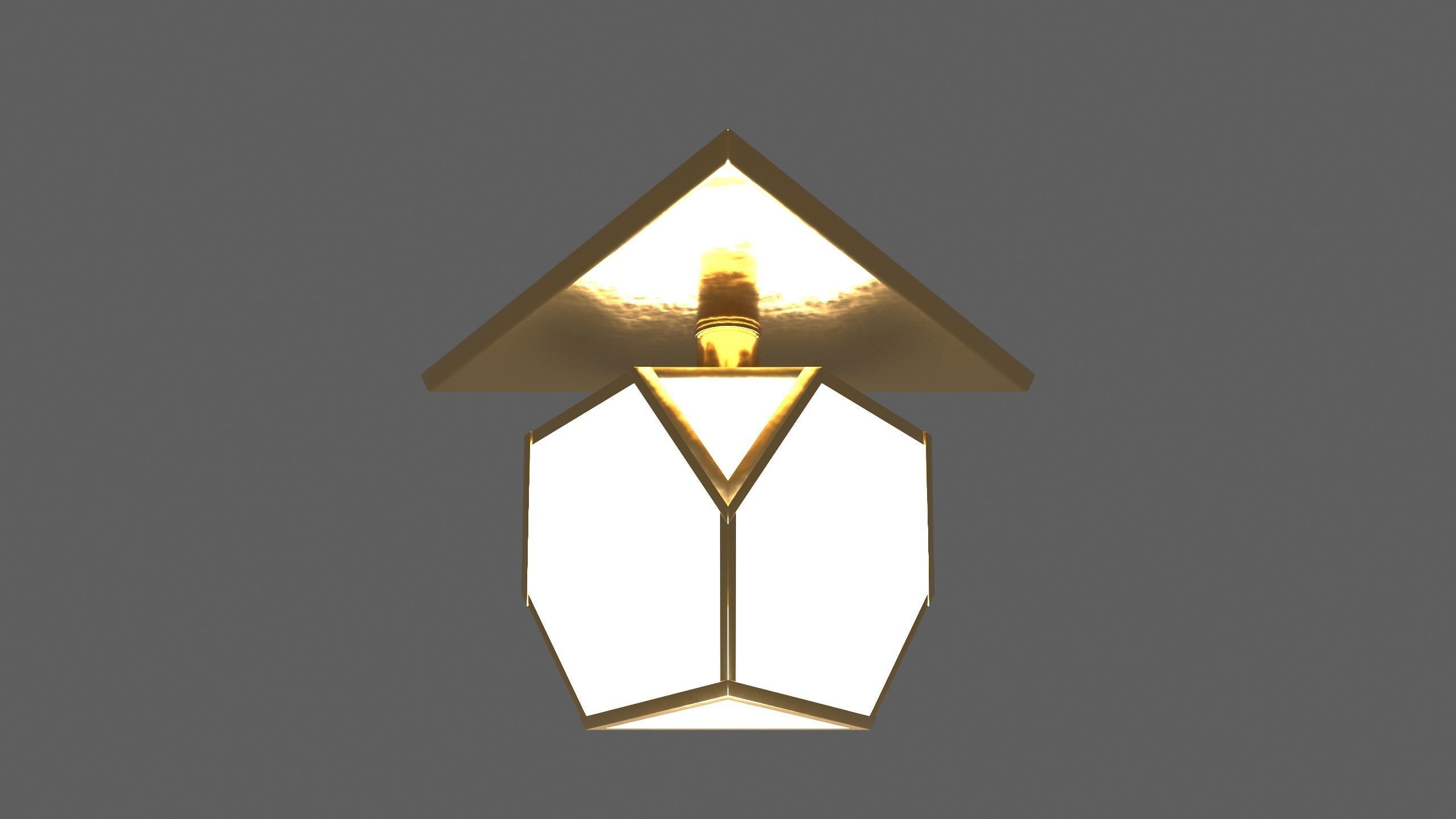 Ceiling Lamp - YVES FLUSHMOUNT - 3ds Max 3D model_34