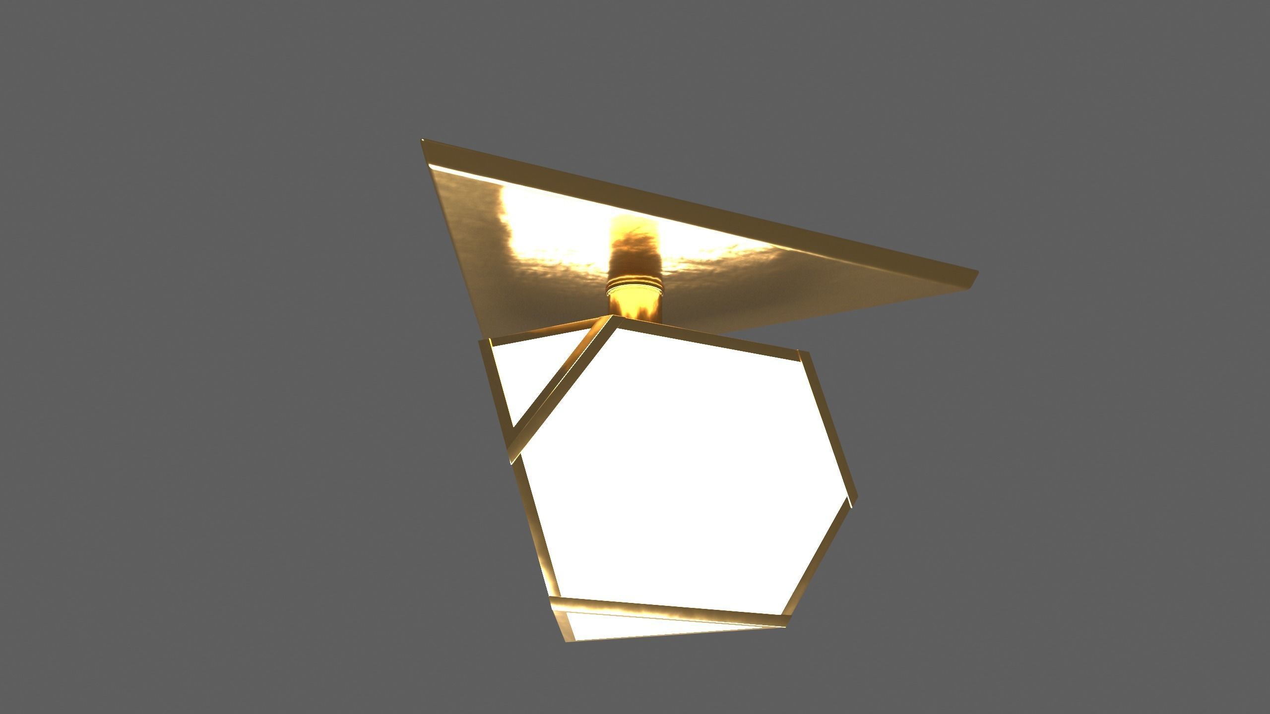 Ceiling Lamp - YVES FLUSHMOUNT - 3ds Max 3D model_13