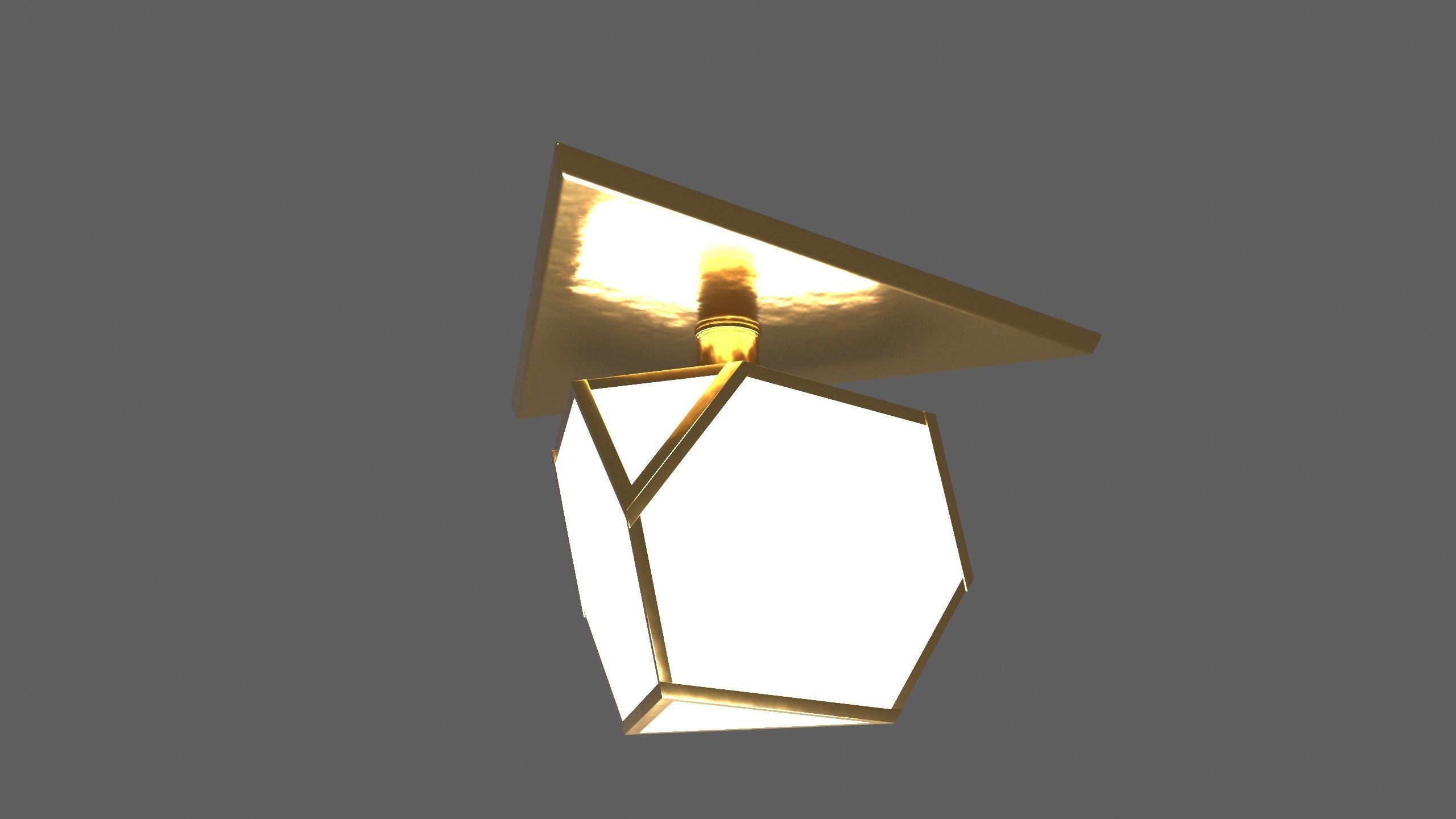 Ceiling Lamp - YVES FLUSHMOUNT - 3ds Max 3D model_24