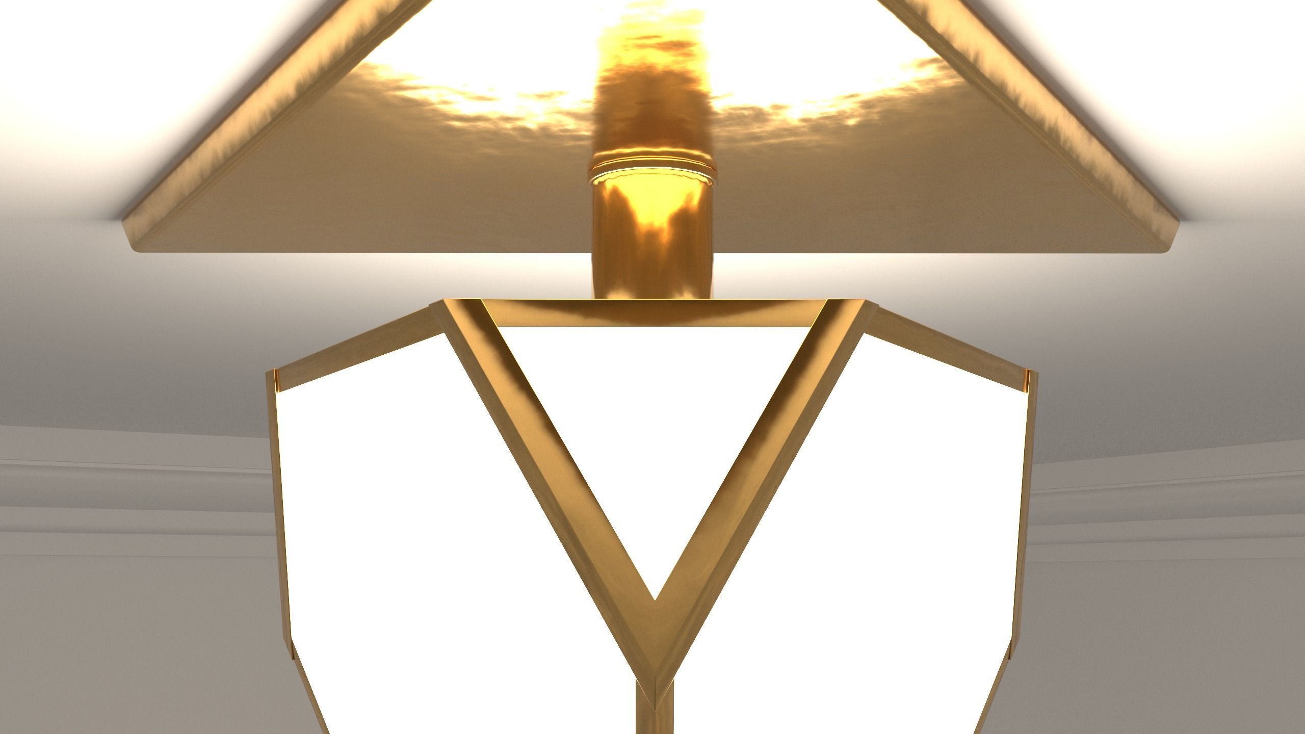 Ceiling Lamp - YVES FLUSHMOUNT - 3ds Max 3D model_6