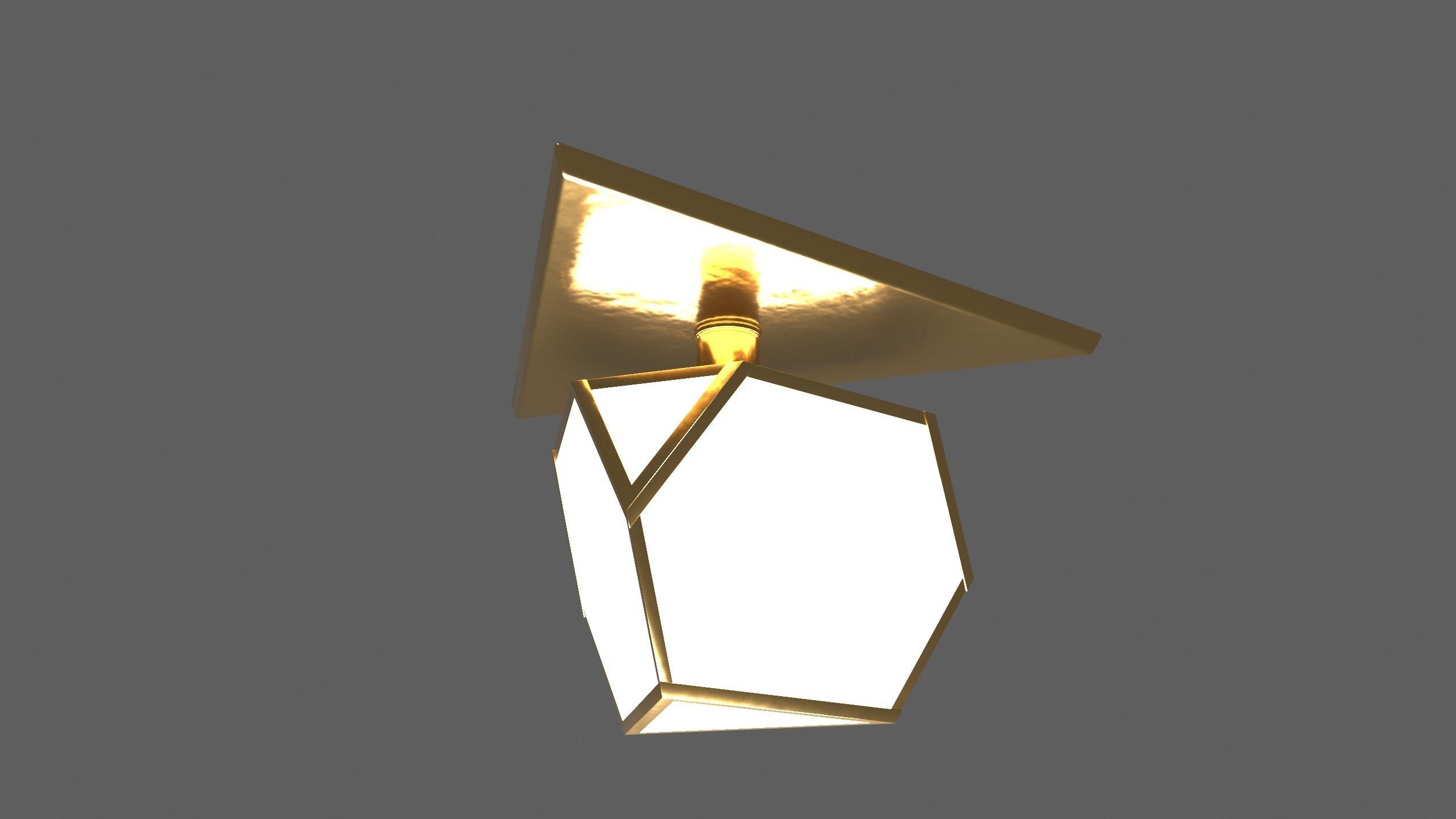 Ceiling Lamp - YVES FLUSHMOUNT - 3ds Max 3D model_36