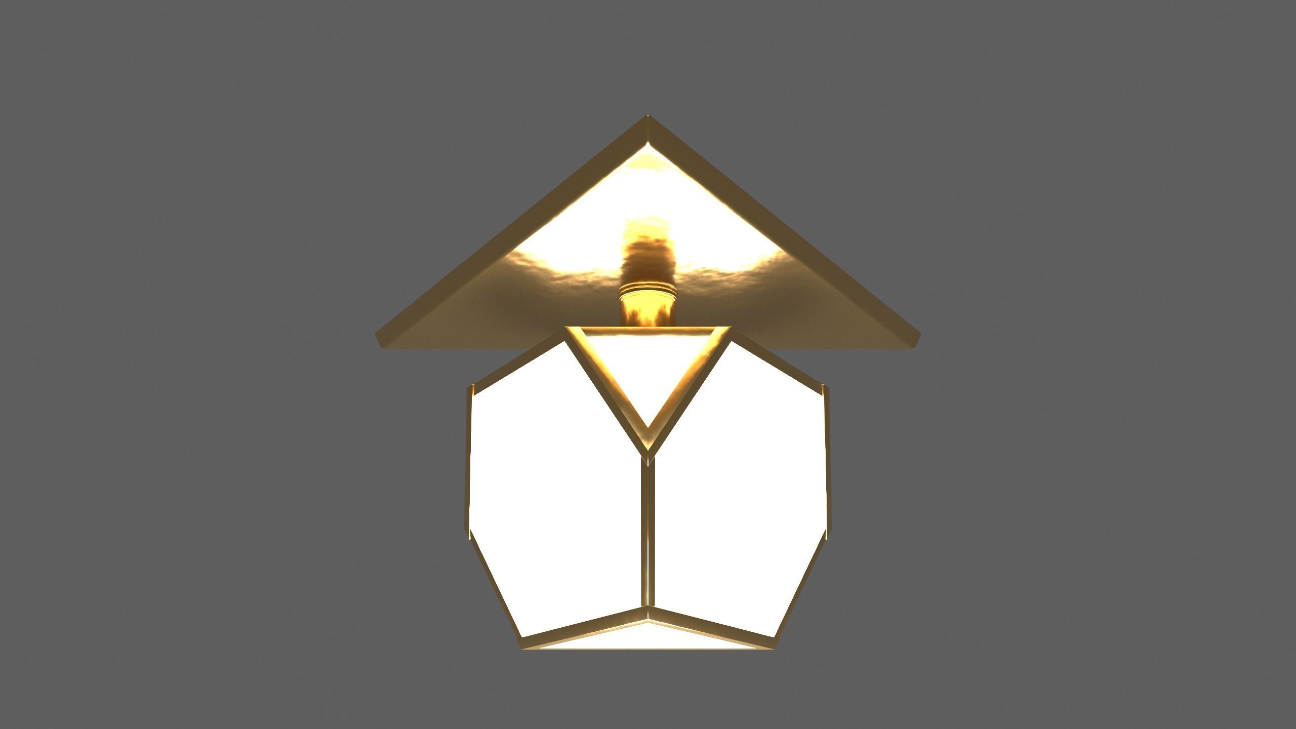 Ceiling Lamp - YVES FLUSHMOUNT - 3ds Max 3D model_22
