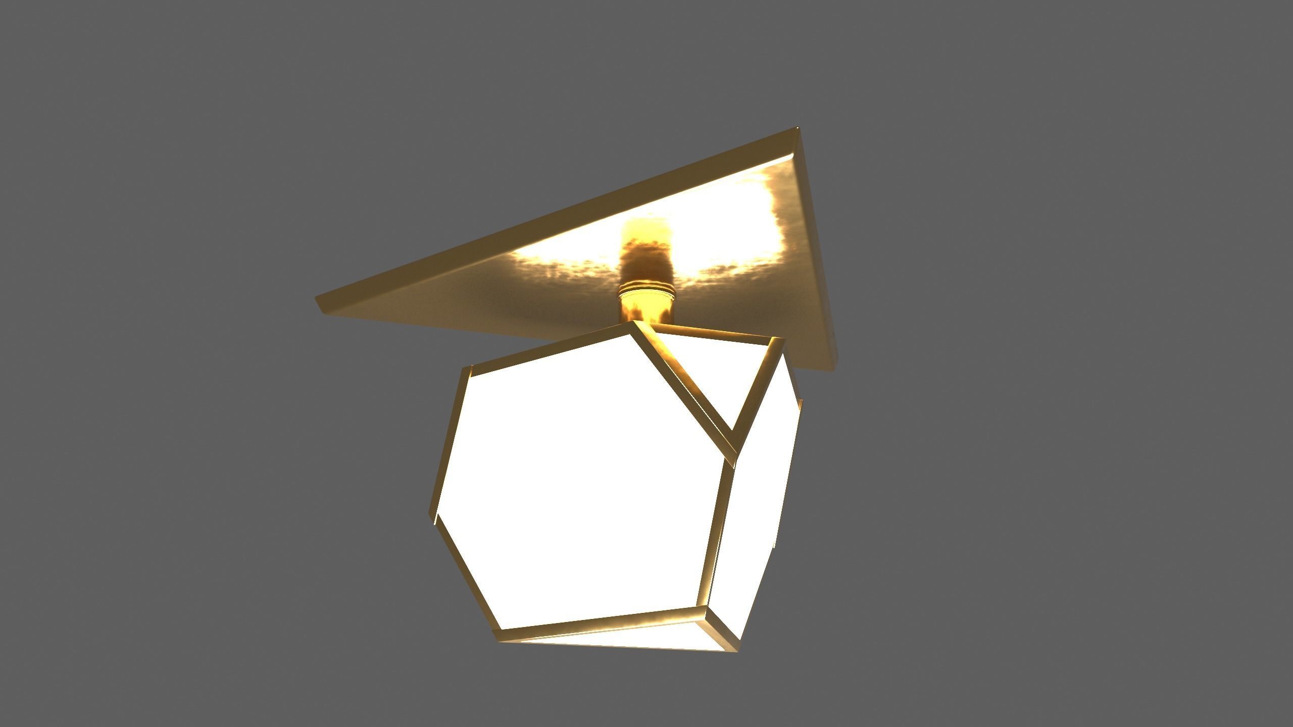 Ceiling Lamp - YVES FLUSHMOUNT - 3ds Max 3D model_32