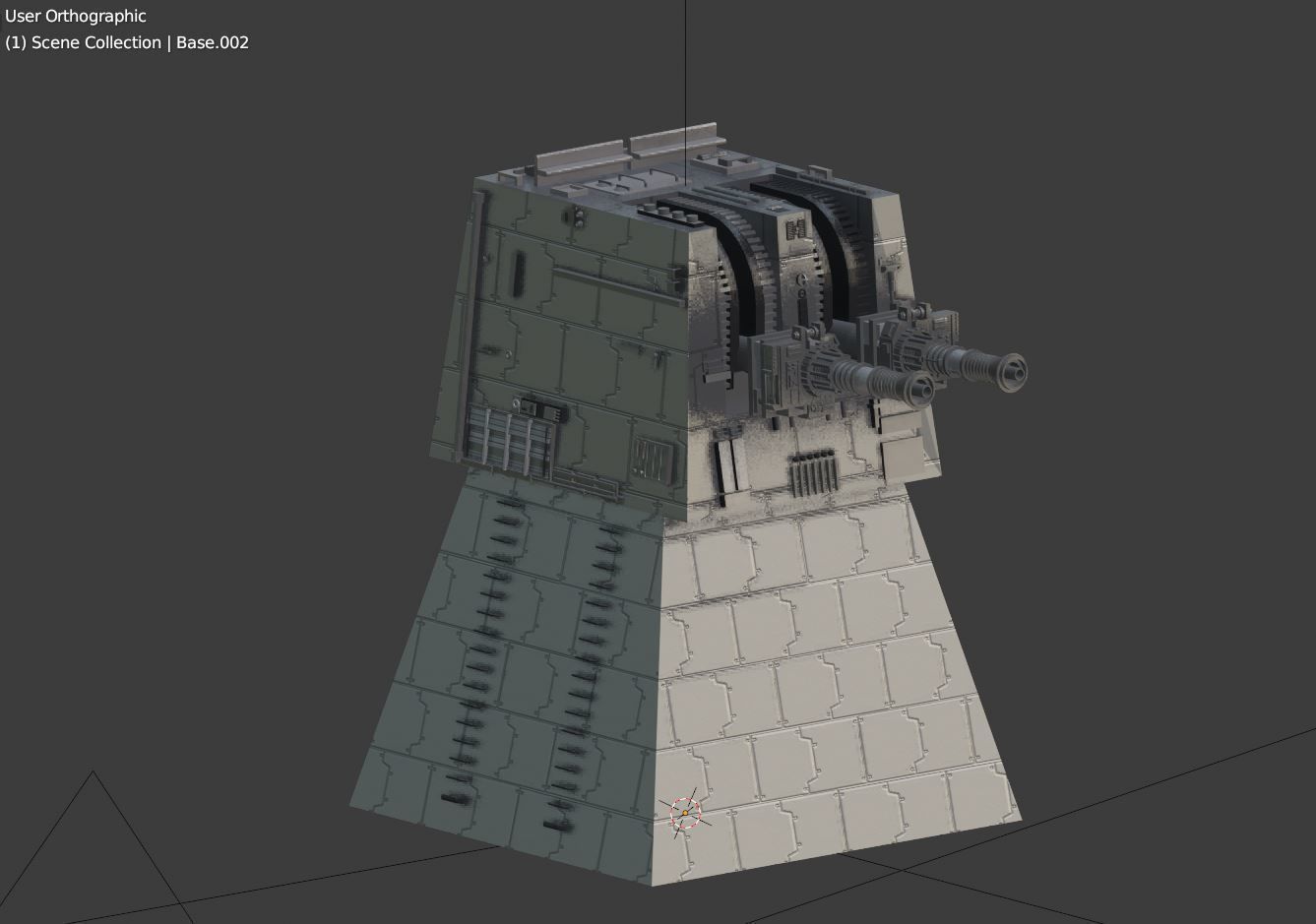 Blender Death Star Trench Run Pack 3D model_9