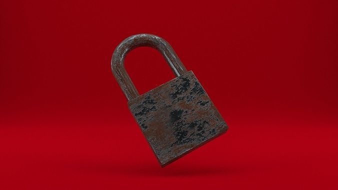 padlock Low-poly 3D model
