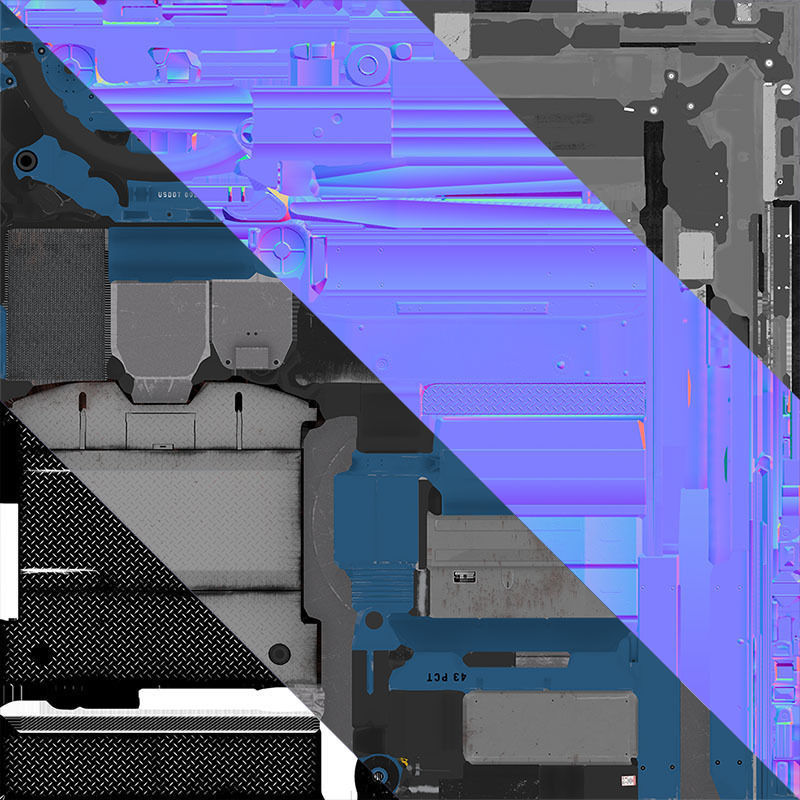 Vintage wrecker tow car Low-poly 3D model_41