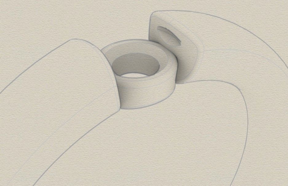 Model 245  Solitaire Ring 8half US Size  3D print model_10