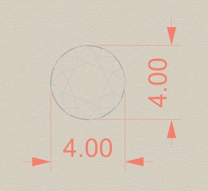 Model 245  Solitaire Ring 8half US Size  3D print model_7