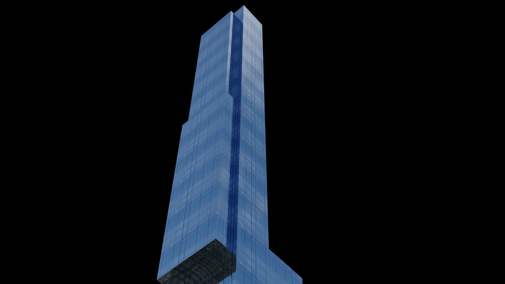 Central Park Tower - NYC Low-poly 3D model_1
