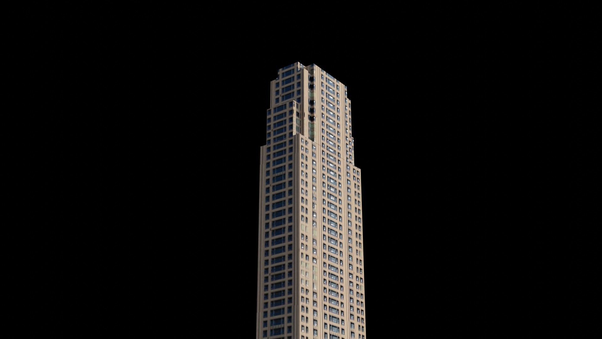220 Central Park South - NYC Low-poly 3D model_3