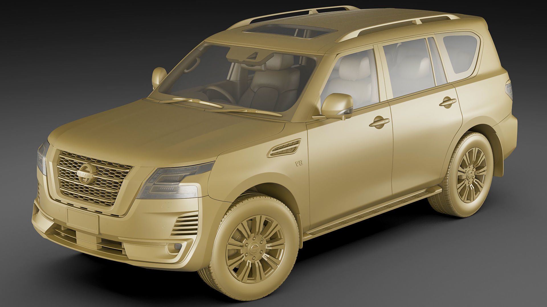 Nissan Patrol 2020 3D model_20