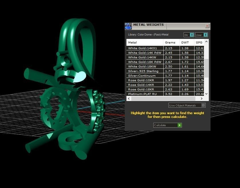 Model 258 Diamond Pendant 3D print model_12