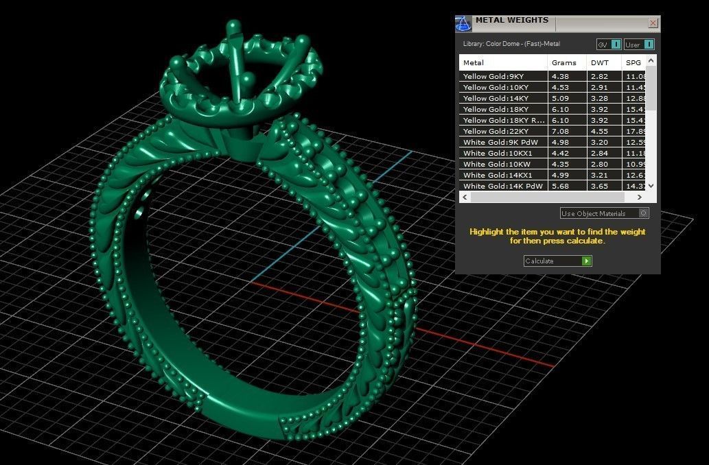 Model 259 Solitaire Ring 6 US Size  3D print model_11