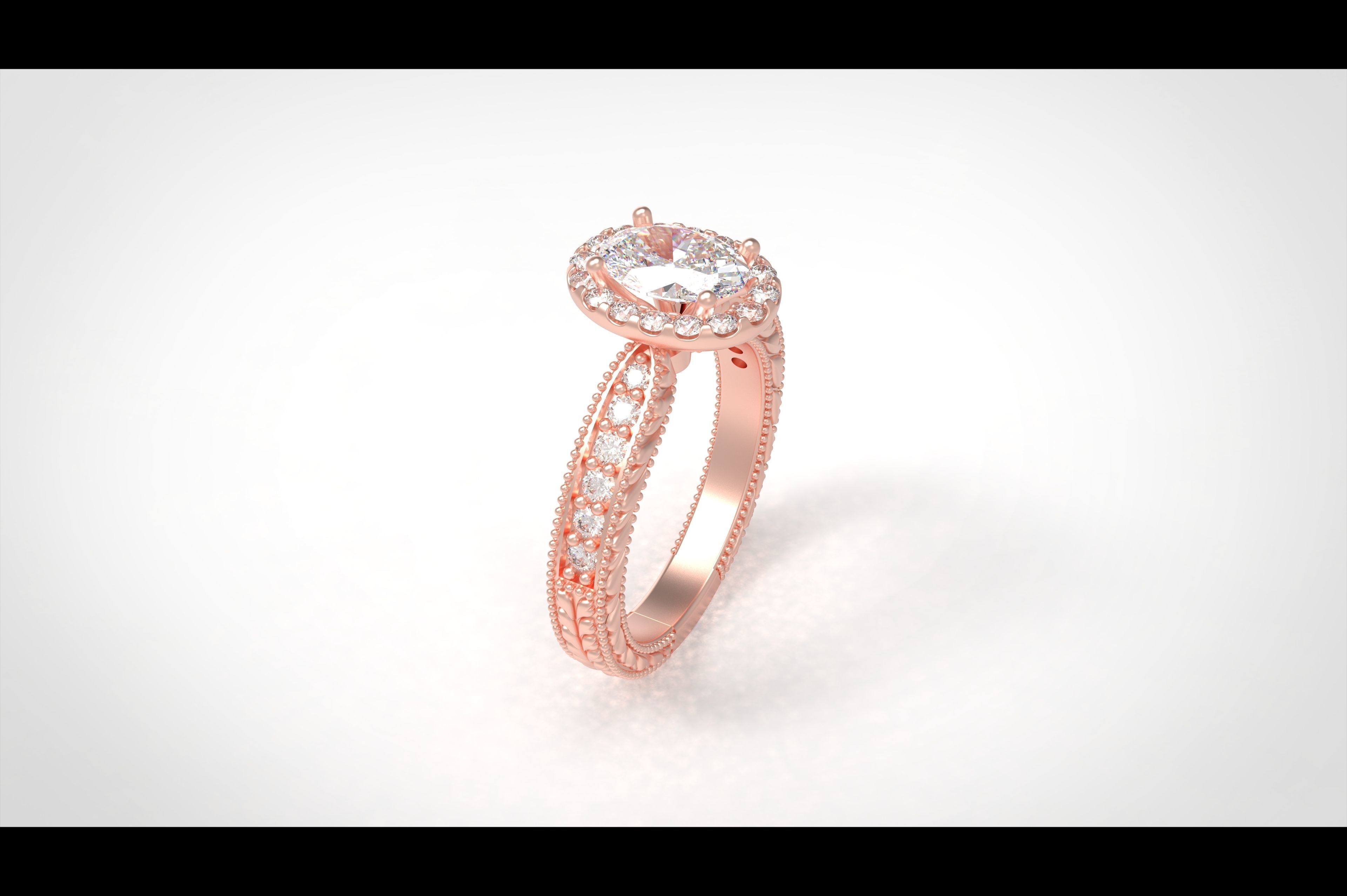 Model 259 Solitaire Ring 6 US Size  3D print model_1