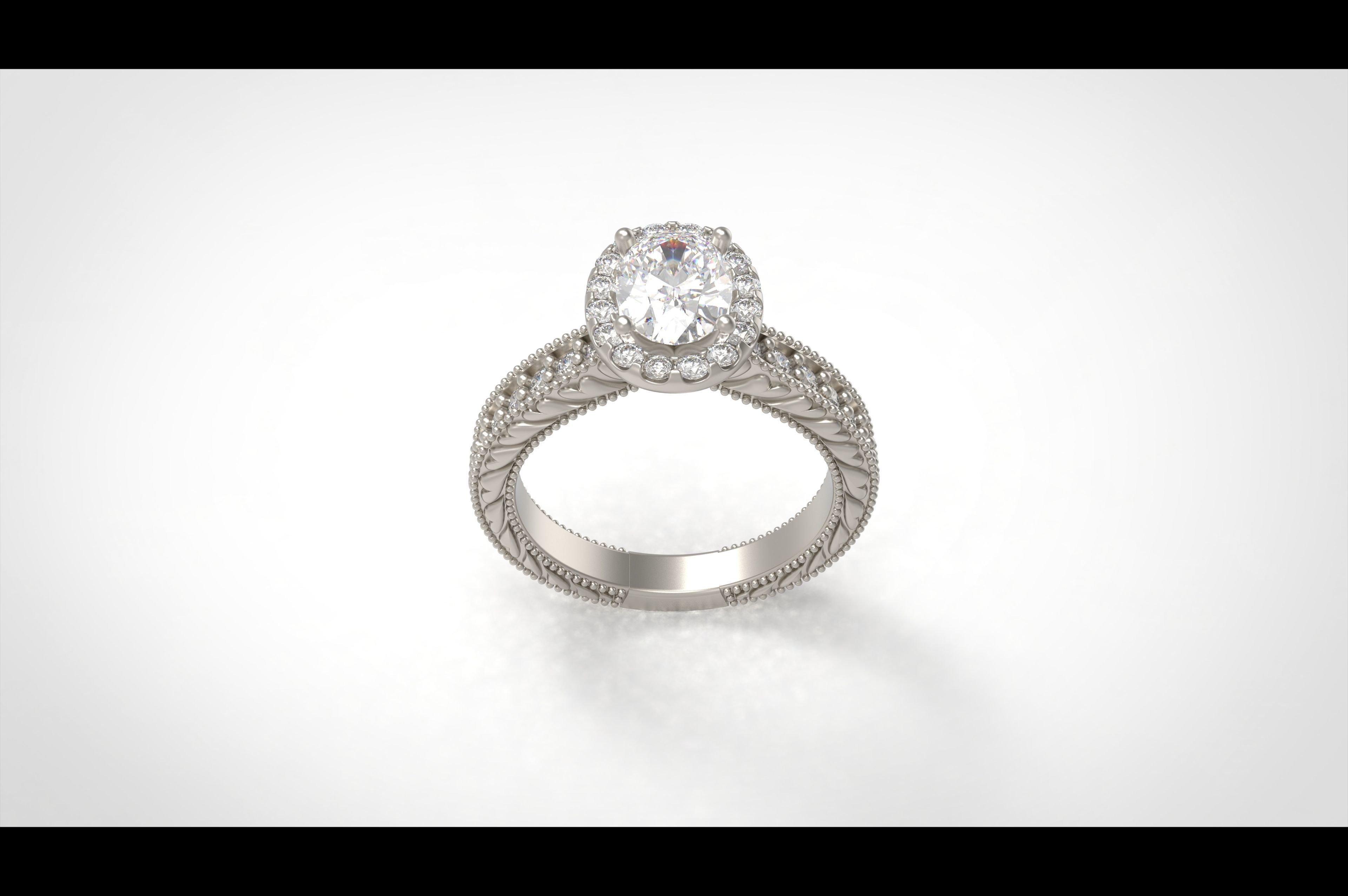 Model 259 Solitaire Ring 6 US Size  3D print model_4