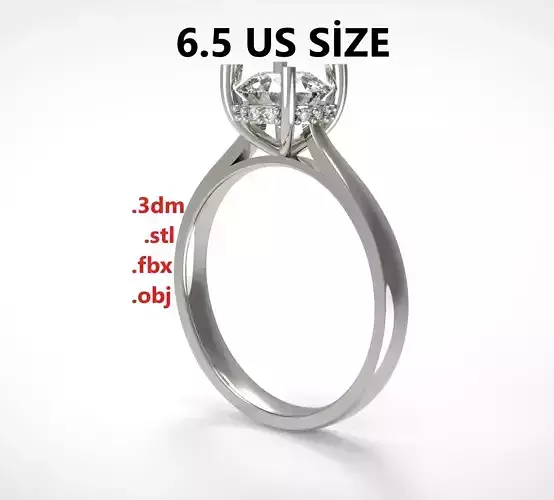 Model 261 Solitaire Ring US Size 