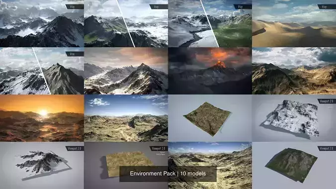 Environment Pack 3D Model Collection