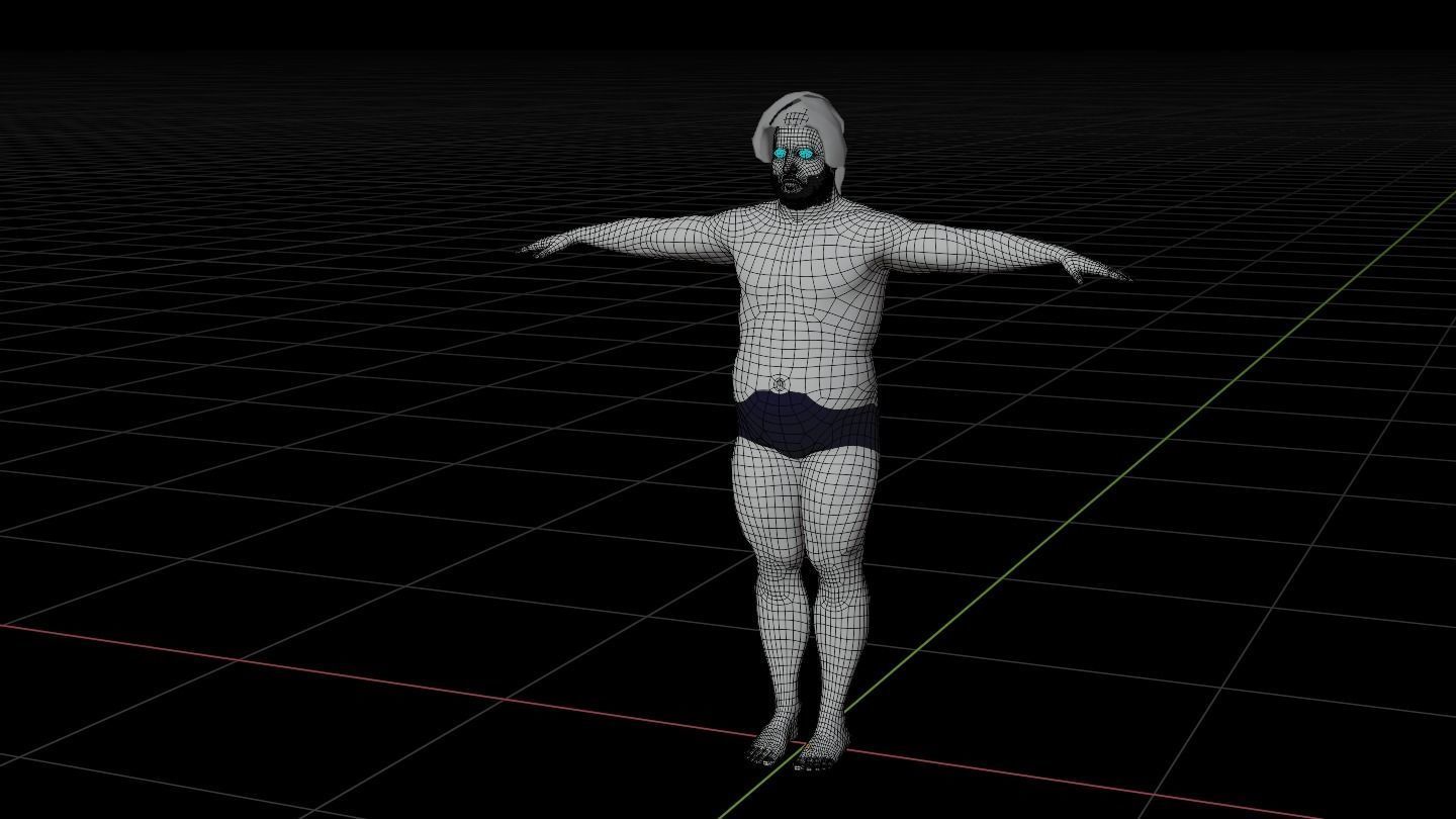 Saudi Character who looks like Turkey Al-ELsheikh  3D model_2