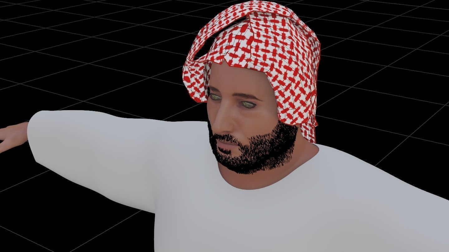Saudi Character who looks like Turkey Al-ELsheikh  3D model_4