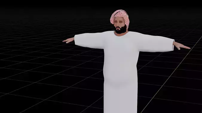 Saudi Character who looks like Turkey Al-ELsheikh  3D model