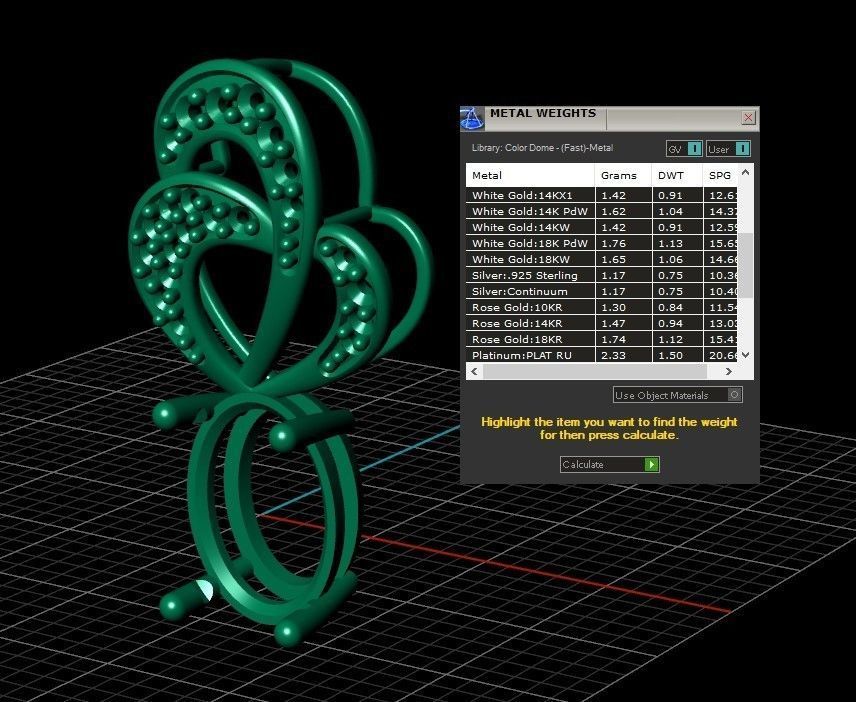 Model 272 Diamond Pendant 3D print model_11