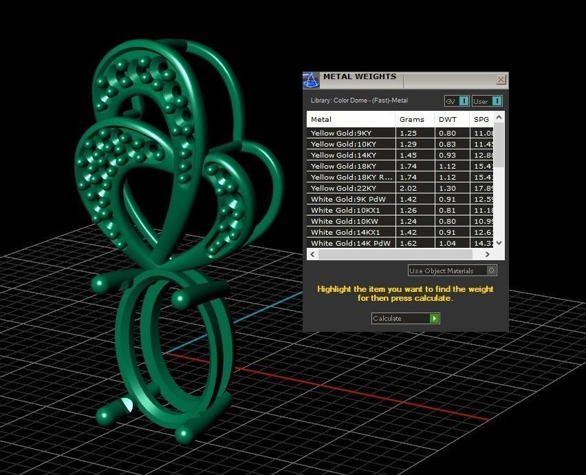 Model 272 Diamond Pendant 3D print model_10