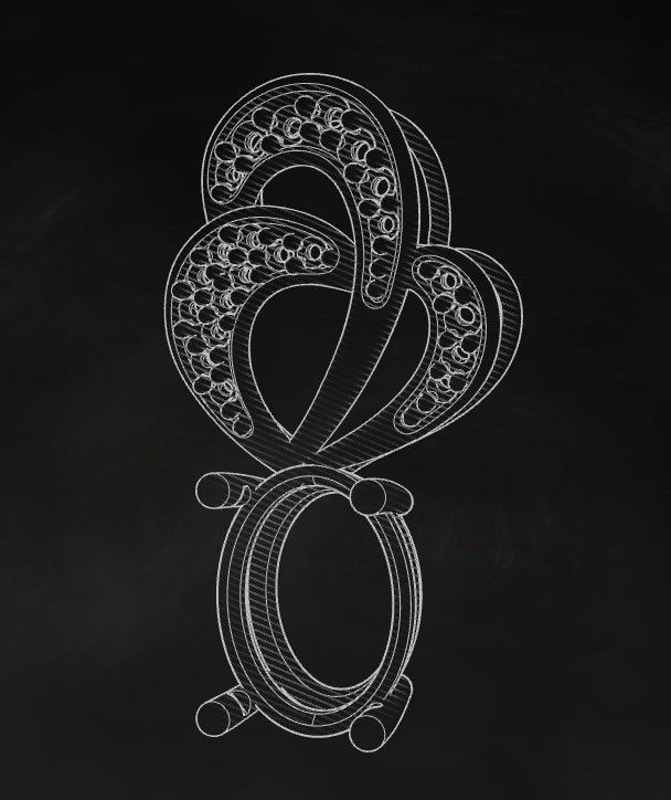 Model 272 Diamond Pendant 3D print model_9