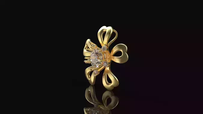 Model 274 Flower Diamond Necklace 