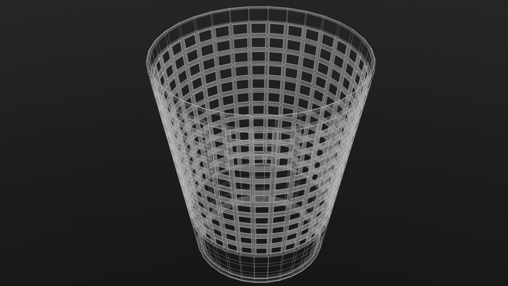 Trash Bin Low-poly 3D model_4