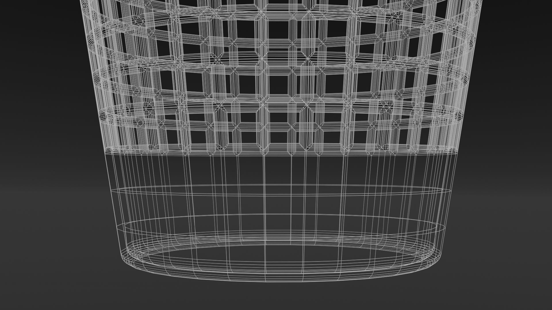 Trash Bin Low-poly 3D model_5