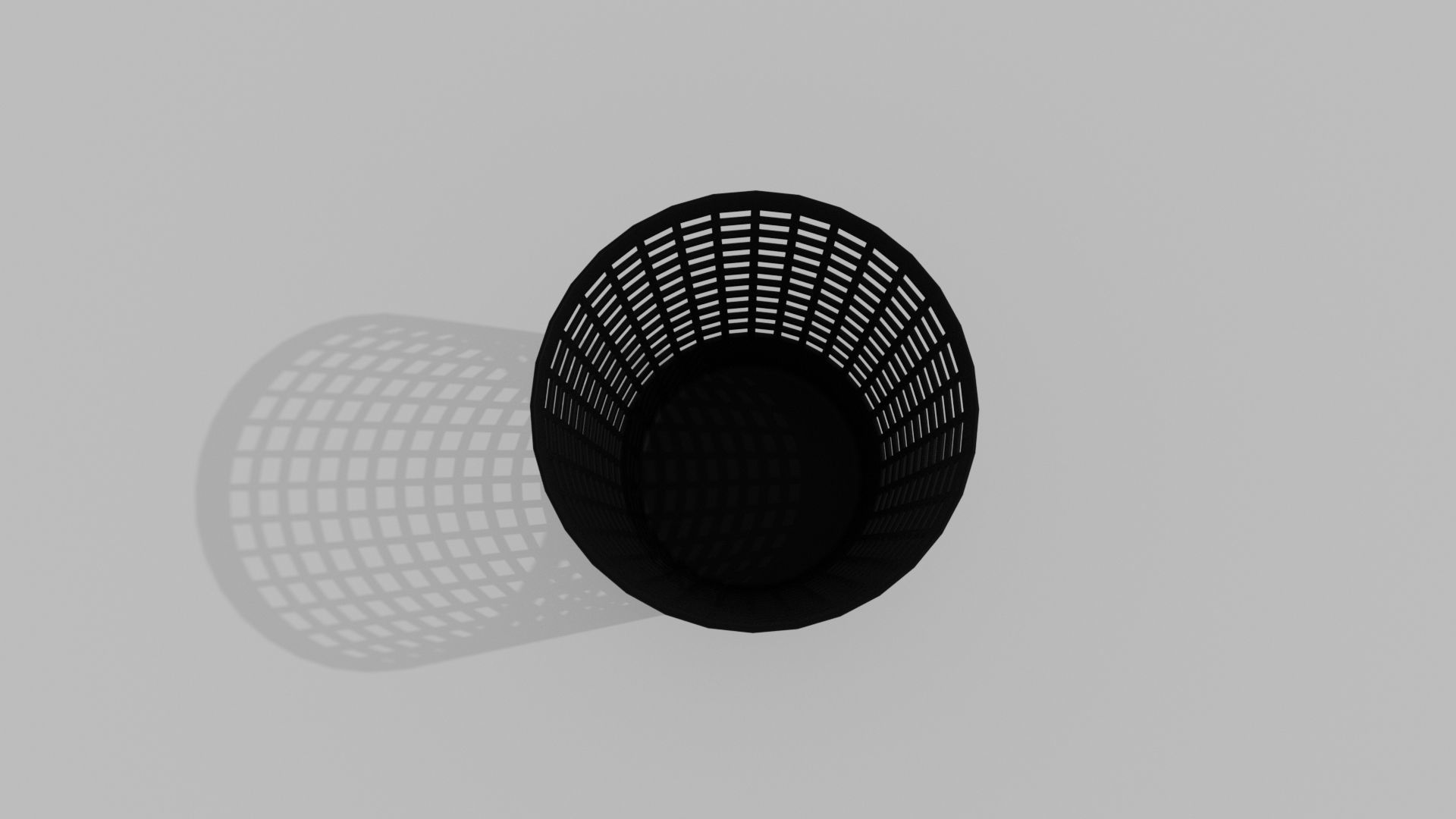 Trash Bin Low-poly 3D model_2