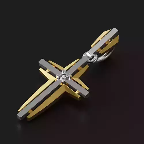 Cross Crosshair Gold