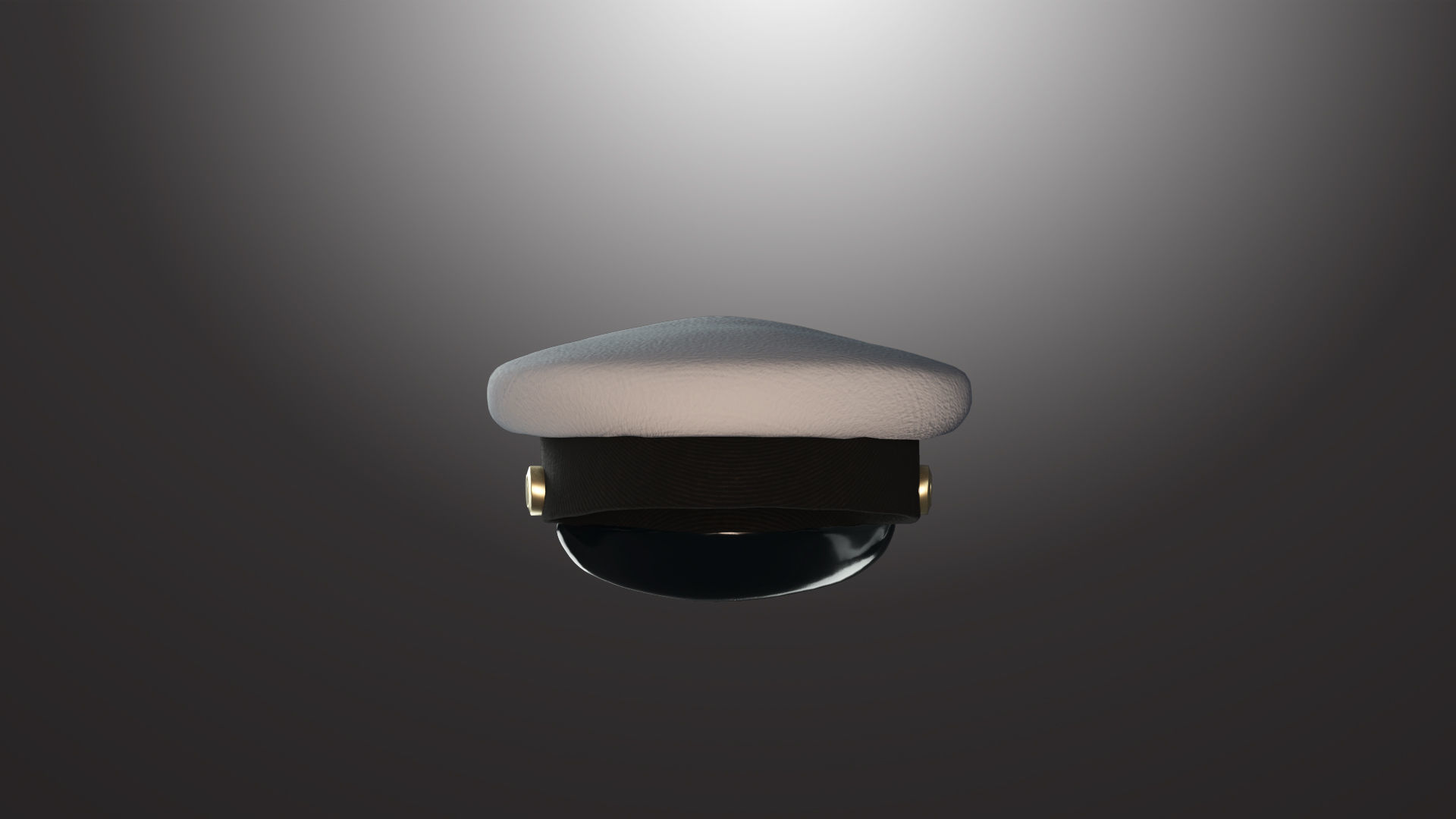 Navy Hat-01 Low-poly 3D model_1