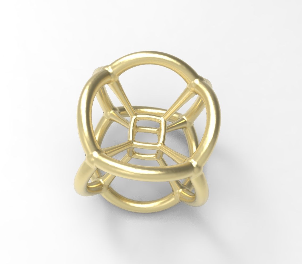 4d Tesseract Bead - Multidimensional Math Art Pendant 3D model 3D print model_1