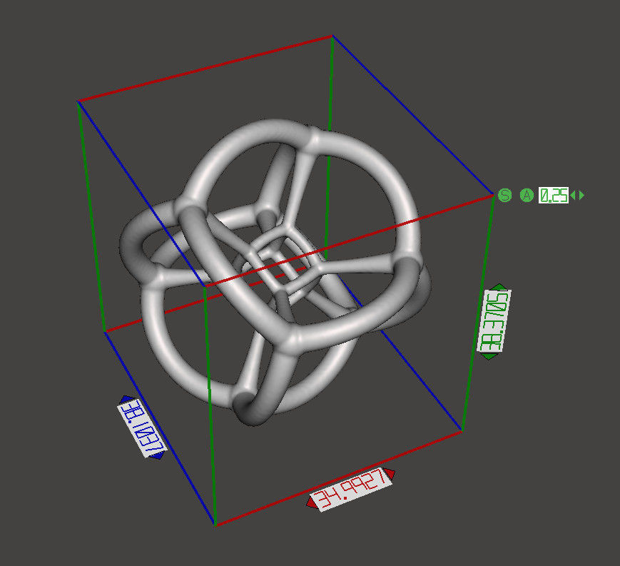 4d Tesseract Bead - Multidimensional Math Art Pendant 3D model 3D print model_4