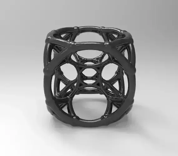 4d Polytope Bead - Multidimensional Math Art Pendant 3D model 3D print model