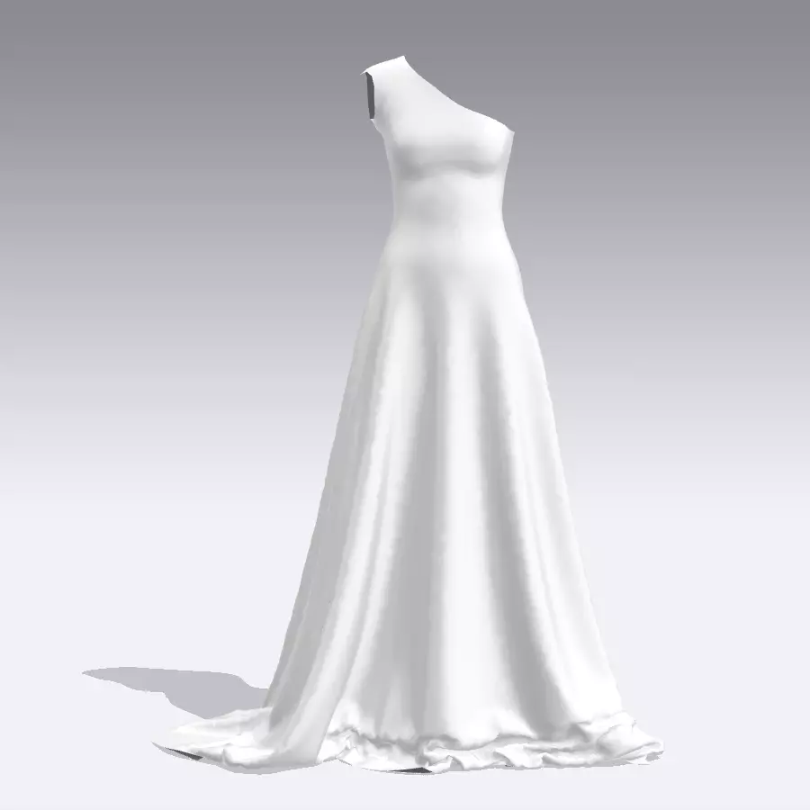 A LINE DRESS 3D model