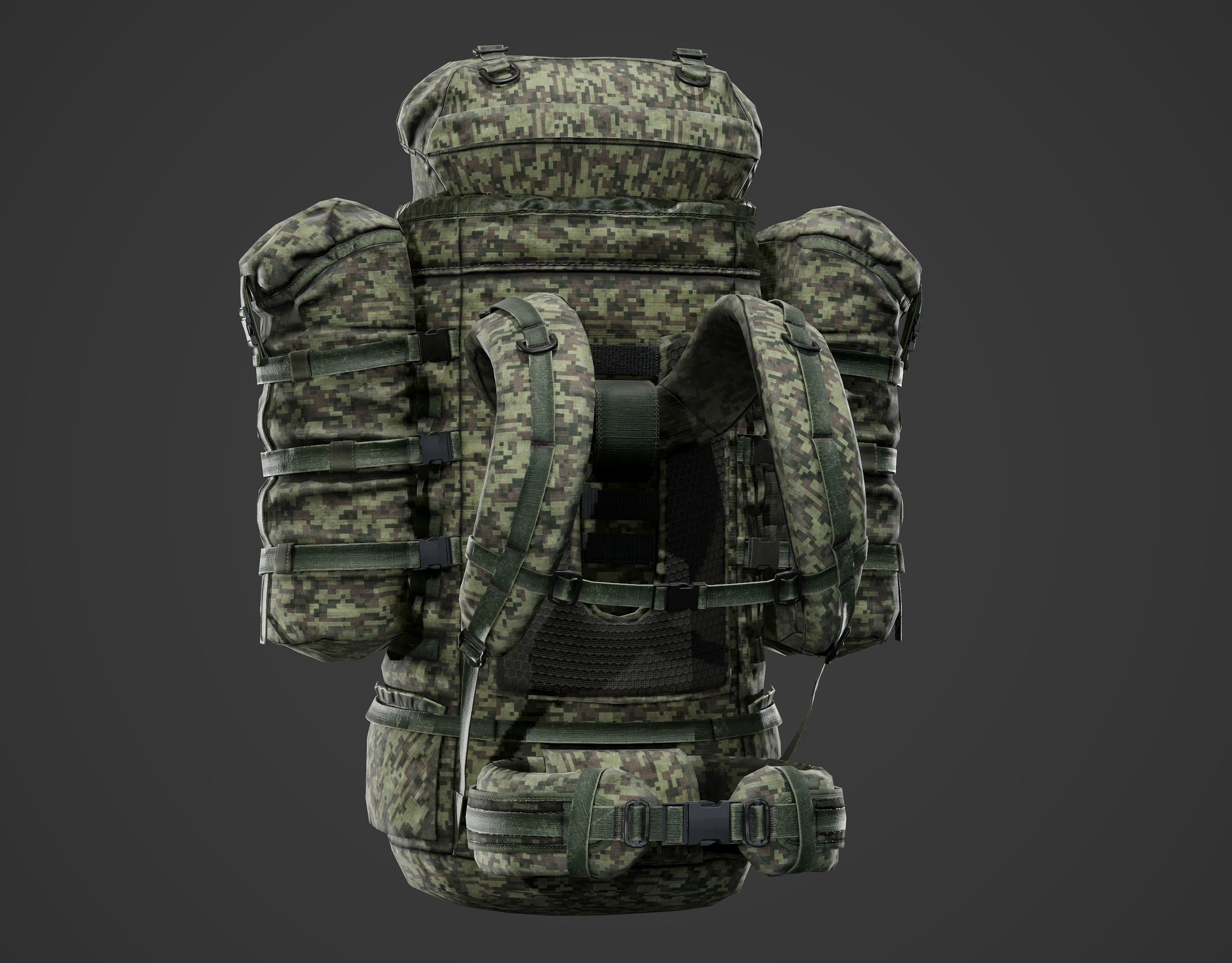 Backpack 6sh118 Low-poly 3D model_2