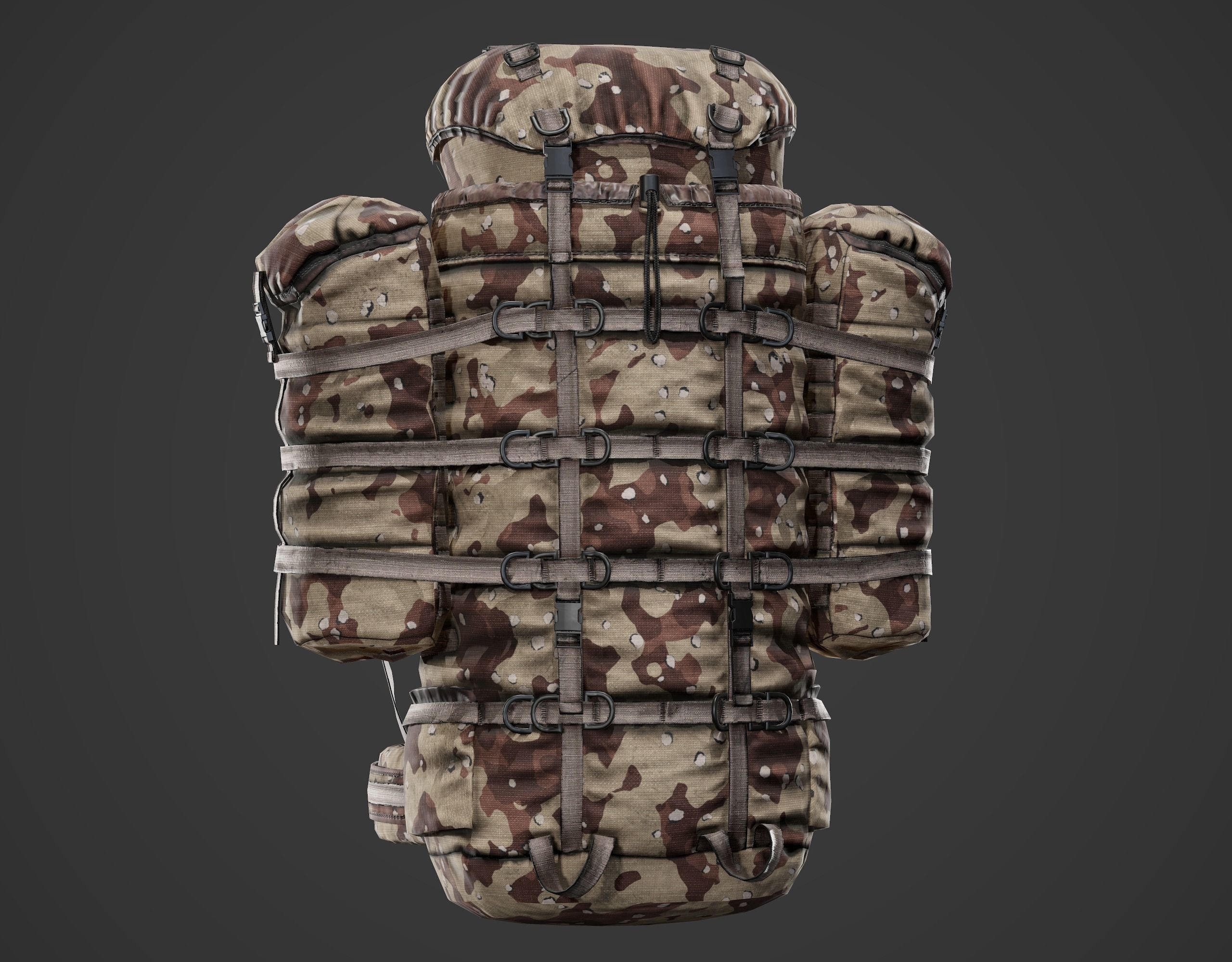 Backpack 6sh118 Low-poly 3D model_8